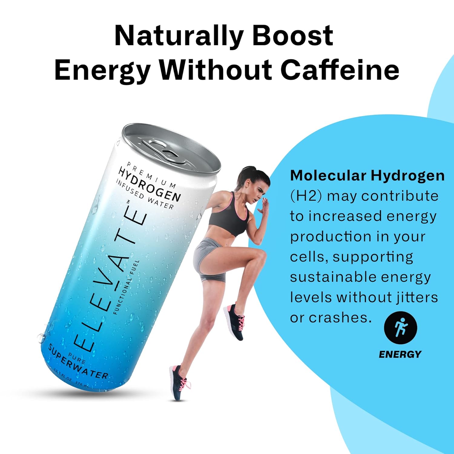 ELEVATE SUPERWATER Premium Hydrogen Water (12 pack).