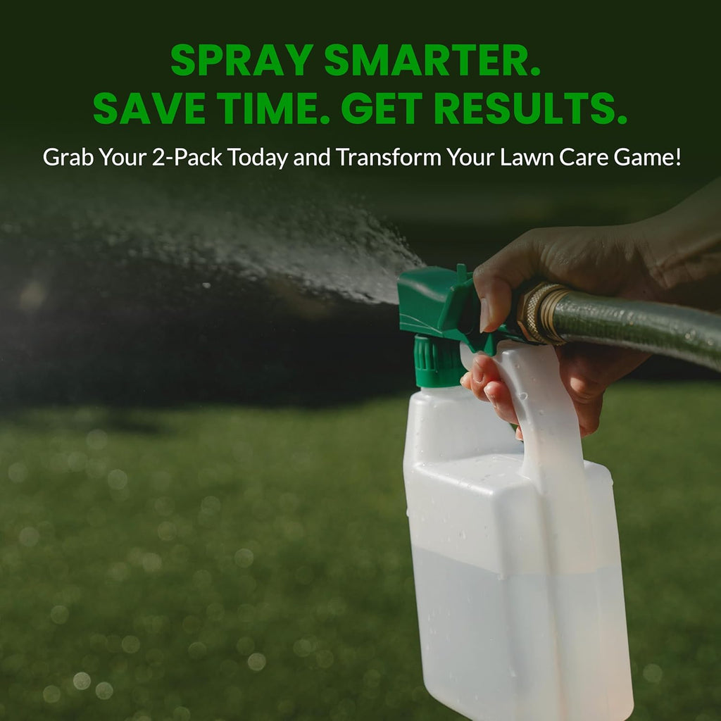 Refillable Multipurpose Hose-End Sprayer 32oz (Pack of 2) (60:1 Spray Ratio)