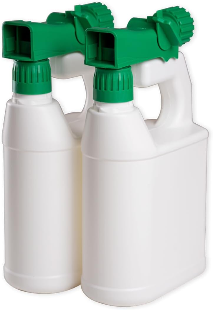 Refillable Multipurpose Hose-End Sprayer 32oz (Pack of 2) (60:1 Spray Ratio)